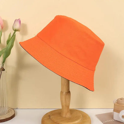 Reversible  Unisex solid color double-sided fisherman hat - sleek-selections