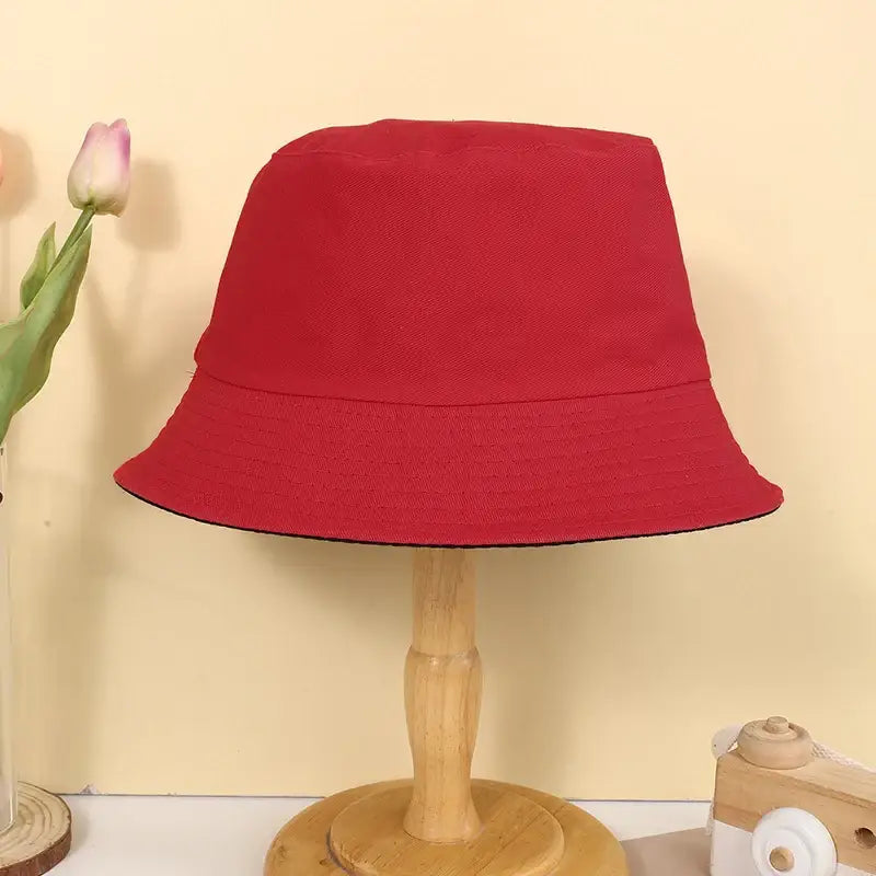 Reversible  Unisex solid color double-sided fisherman hat - sleek-selections