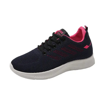 Black and pink athletic running sneakers for women perfect for jogging and workouts