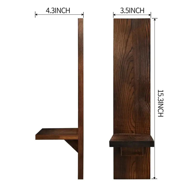 Set of 2 Woode Wall Candle Sconces - sleek-selections
