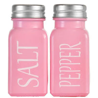 Pink salt and pepper shakers in a playful set, perfect as a stylish pepper shaker duo