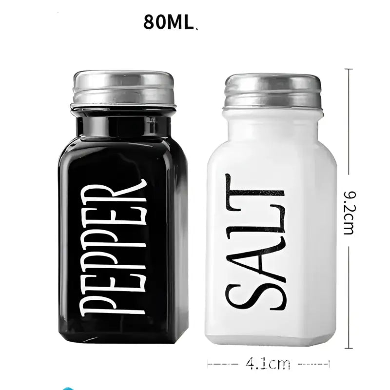 Playful set of salt and pepper shakers for stylish kitchen decor and table seasoning