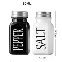 Playful set of salt and pepper shakers for stylish kitchen decor and table seasoning