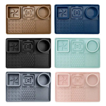 Silicone Cat Dog Lick Plate feeding mat for pets, durable silicone pet accessory