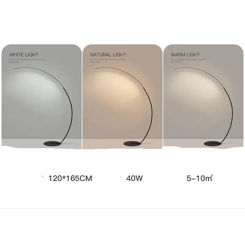 Simple Arc LED Floor Lamp - sleek-selections