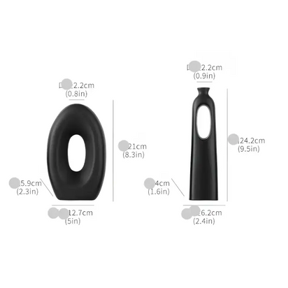 Simple Geometric Vase Set - sleek-selections