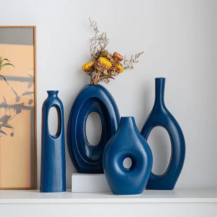 Simple Geometric Vase Set - sleek-selections