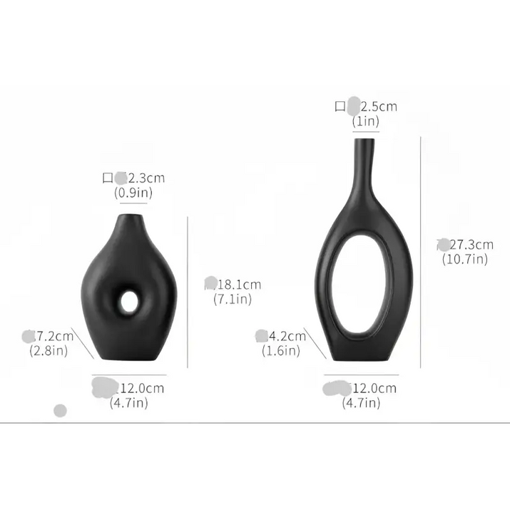 Simple Geometric Vase Set - sleek-selections