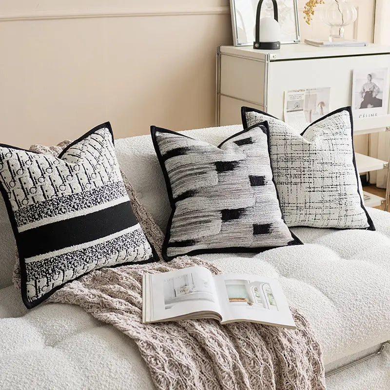 Decorative throw pillows for simple modern soft sofa cushion, stylish soft sofa accessory