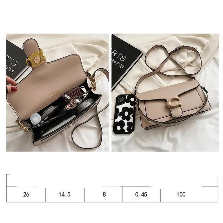 Small Square Shoulder Bag Purse - sleek-selections