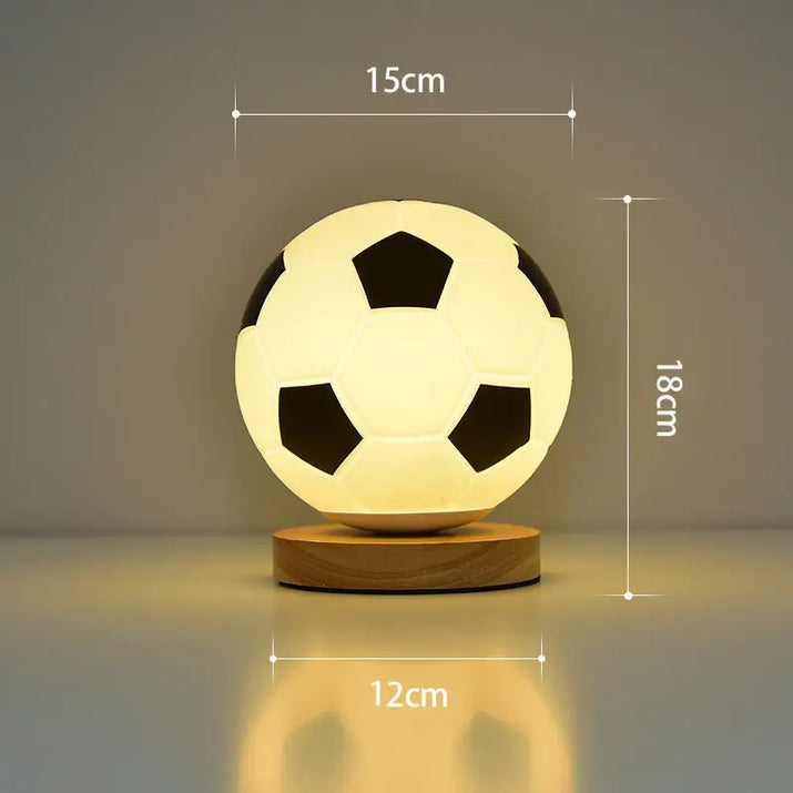 Soccer LED Glass Table Lamp - sleek-selections