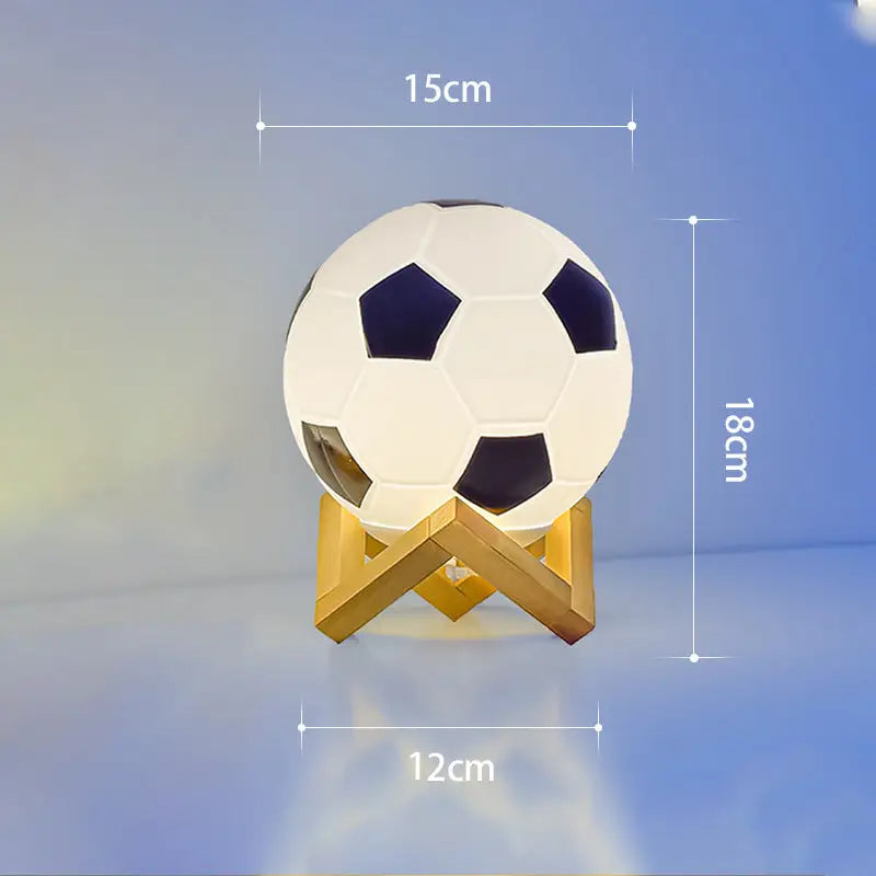 Soccer LED Glass Table Lamp - sleek-selections