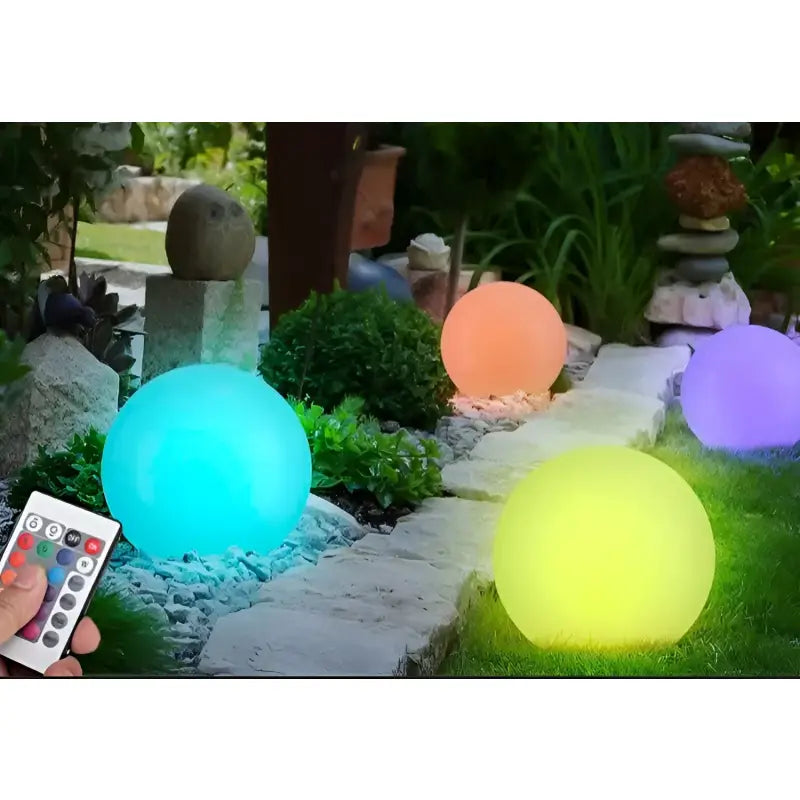 Colorful glowing orb lights for Solar Ball Garden Lawn Lighting and garden lawn lighting