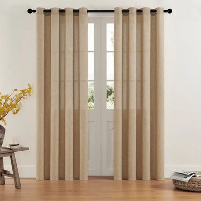 Solid Color Linen Curtains - sleek-selections