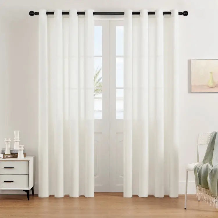 Solid Color Linen Curtains - sleek-selections