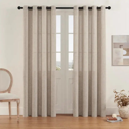 Solid Color Linen Curtains - sleek-selections