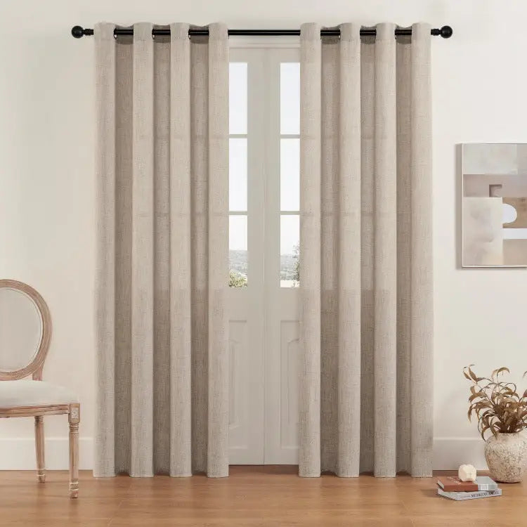 Solid Color Linen Curtains - sleek-selections