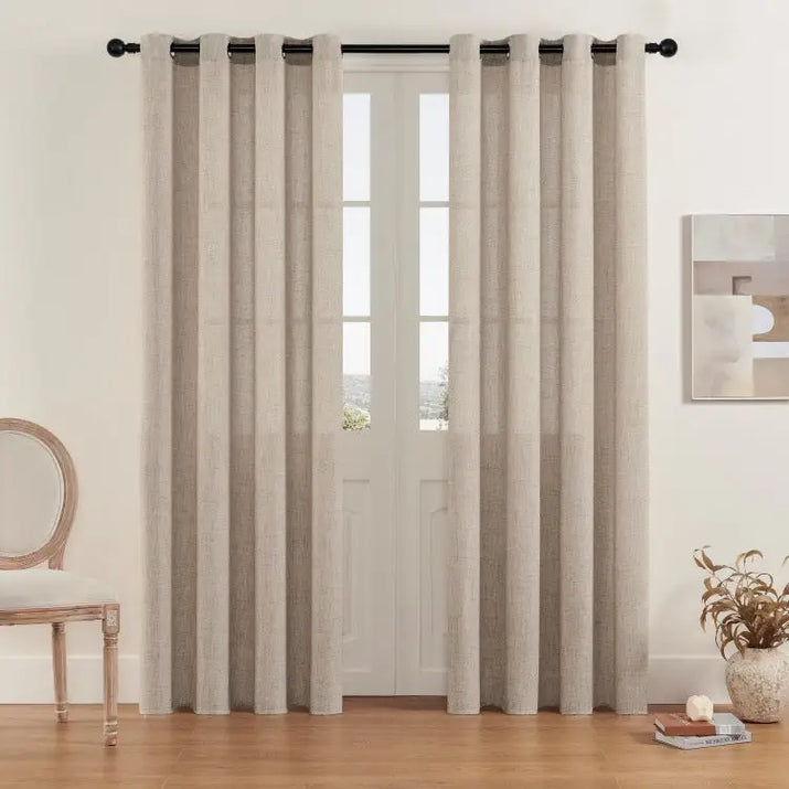 Solid Color Linen Curtains - sleek-selections