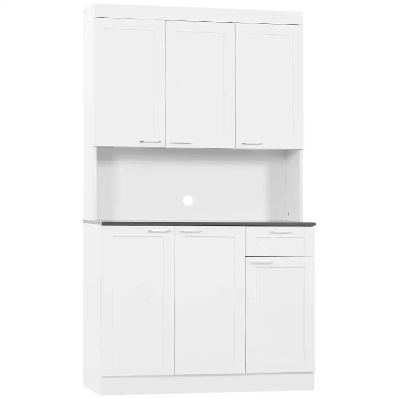 High Gloss Kitchen Pantry Cabinet - sleek-selections