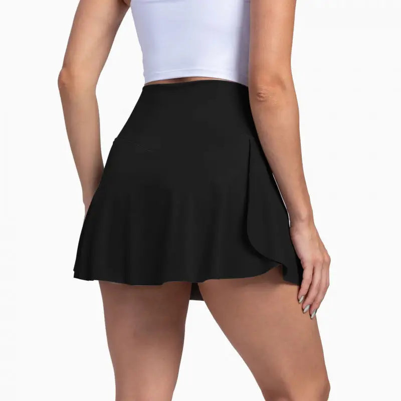 Black tennis skirt.
