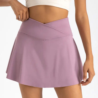 Lavender athletic skirt.