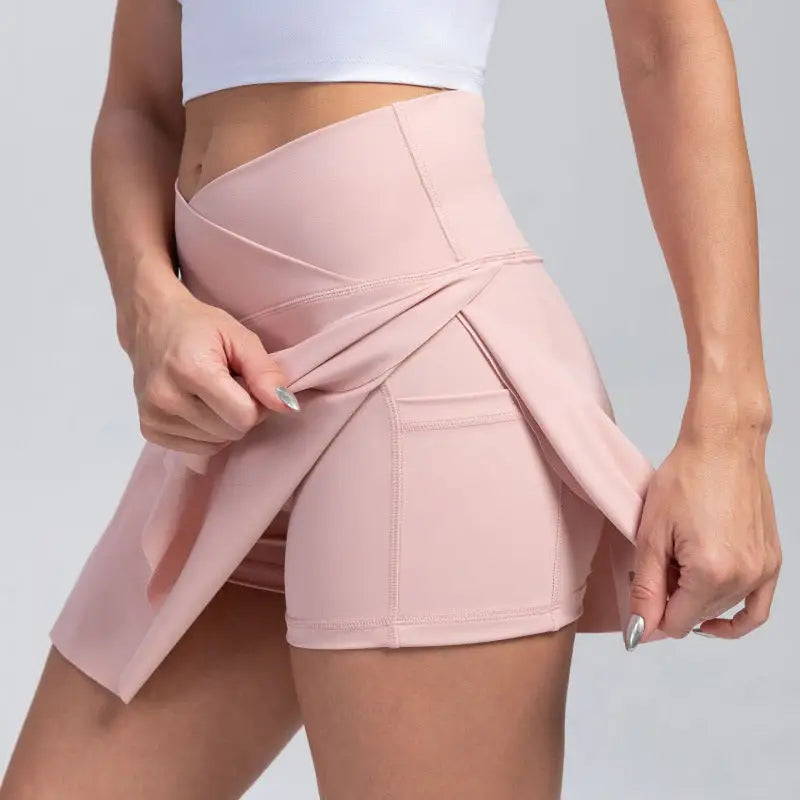 Pink athletic skort.