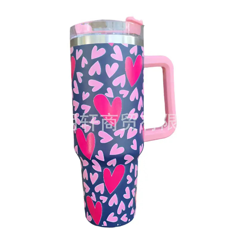 Stainless Steel Insulated Cold Insulation Car Cup with Handle 40OZ - sleek-selections