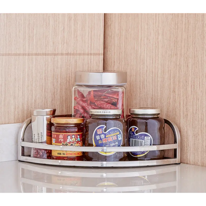 Stainless Steel Kitchen Corner Shelf - sleek-selections