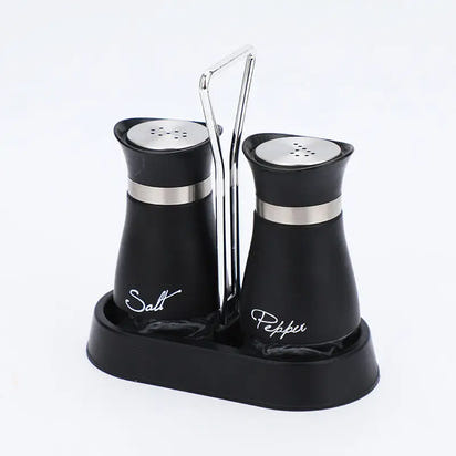 Stainless Steel Salt and Pepper Shaker Set for Kitchen - Stainless Steel Salt Bottles