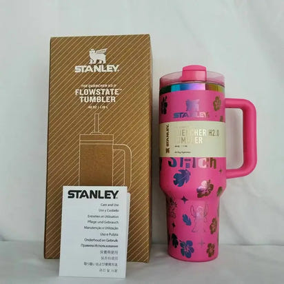 Stanley Large-Capacity Stainless Steel Car Mug With Straw - sleek-selections