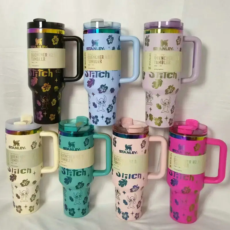 Stanley Large-Capacity Stainless Steel Car Mug With Straw - sleek-selections