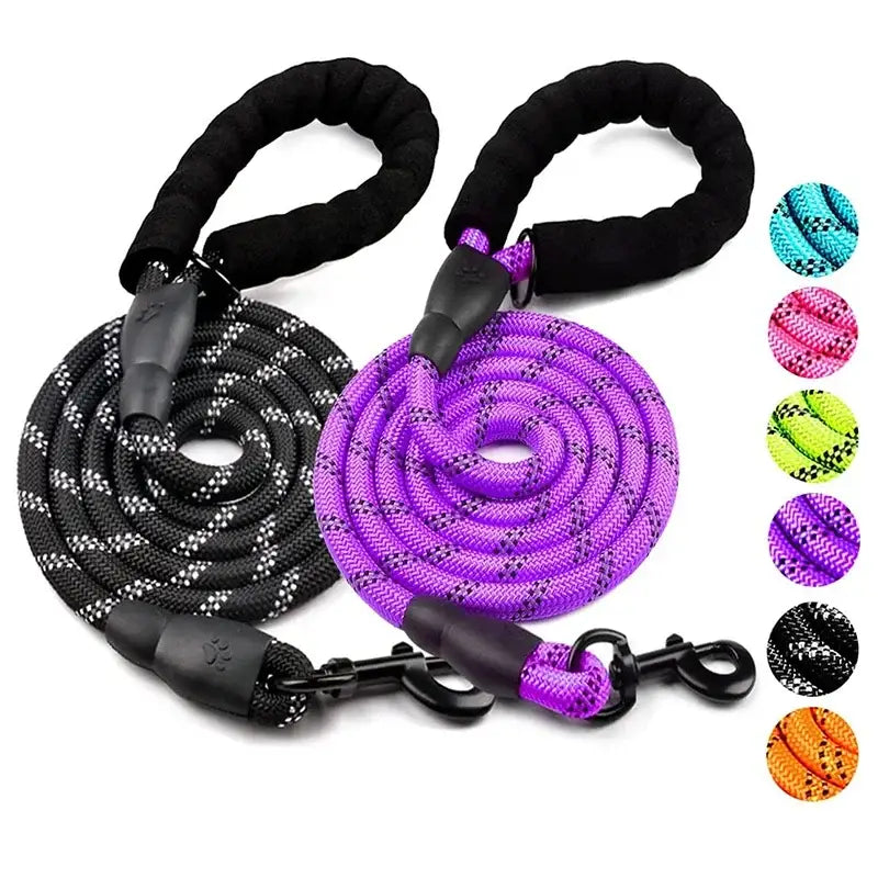 Strong Dog Leash with padded handles for durable and comfortable dog leash walking