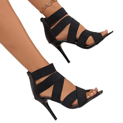 Super High Heel Roman Sandals - sleek-selections