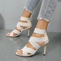 Super High Heel Roman Sandals - sleek-selections