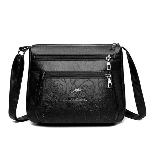 Texture Black Purse-Shoulder Bag - sleek-selections