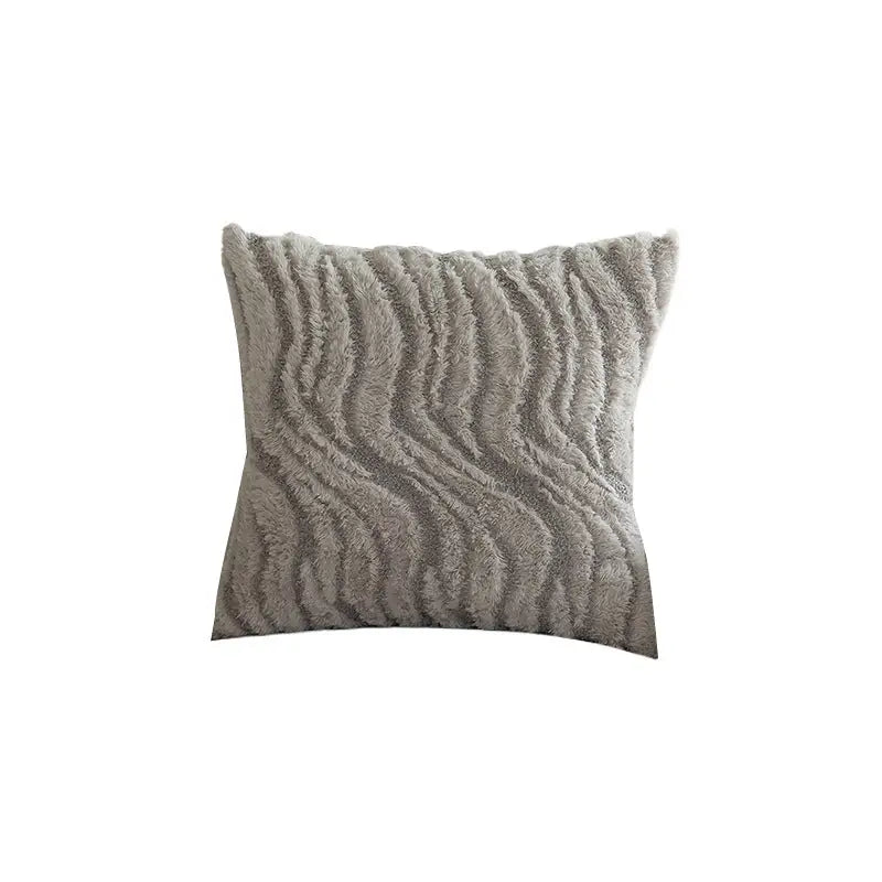 Gray textured throw pillow from Texture Three-Dimensional Plush Decoration Cushion for home decor