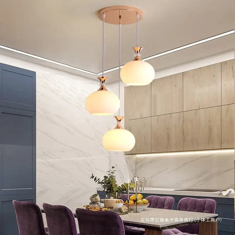 Three Modern Minimalist Nordic Chandelier - sleek-selections