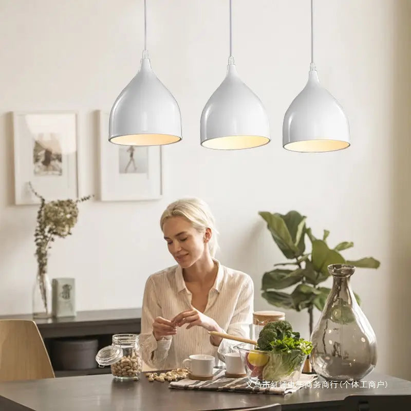 Three Modern Minimalist Nordic Chandelier - sleek-selections