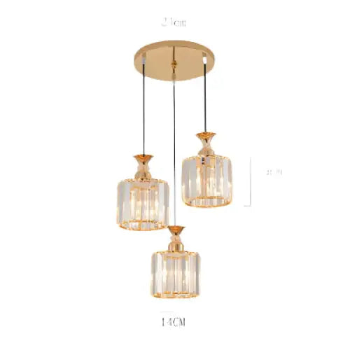 Three Modern Minimalist Nordic Chandelier - sleek-selections