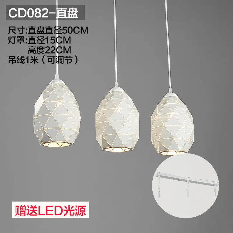 Three Modern Minimalist Nordic Chandelier - sleek-selections