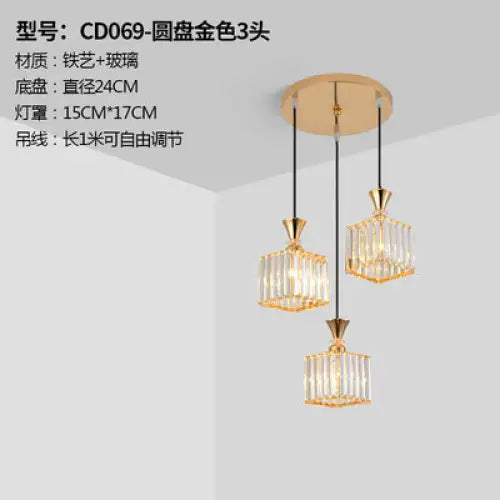 Three Modern Minimalist Nordic Chandelier - sleek-selections