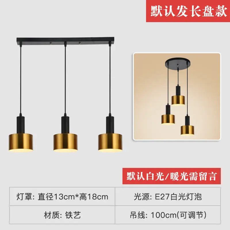 Three Modern Minimalist Nordic Chandelier - sleek-selections