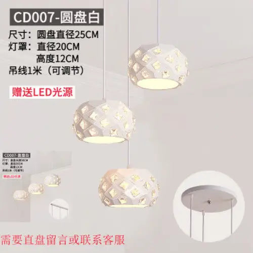 Three Modern Minimalist Nordic Chandelier - sleek-selections