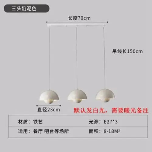 Three Modern Minimalist Nordic Chandelier - sleek-selections