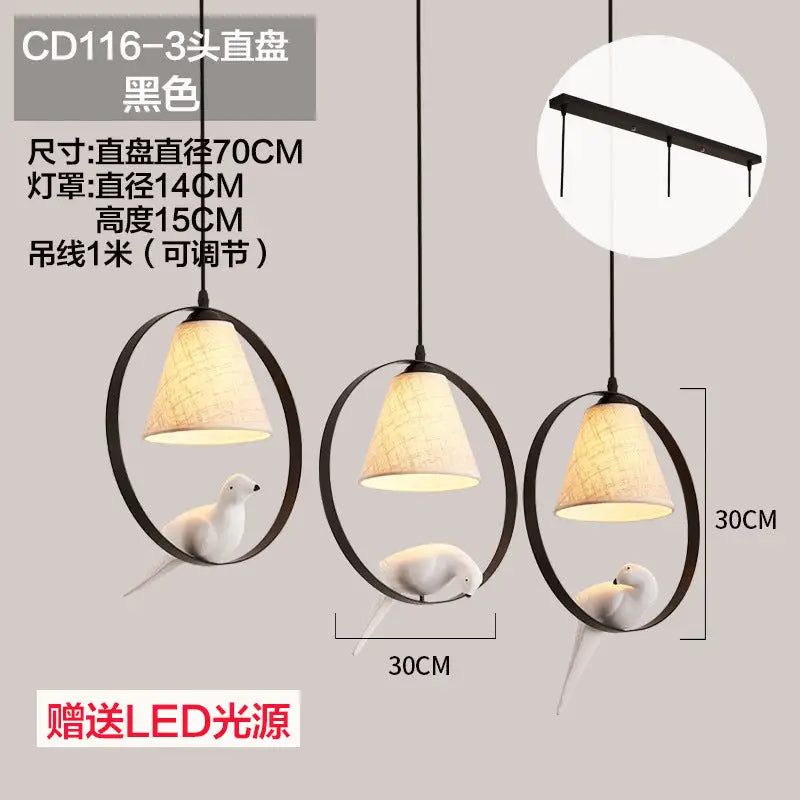 Three Modern Minimalist Nordic Chandelier - sleek-selections