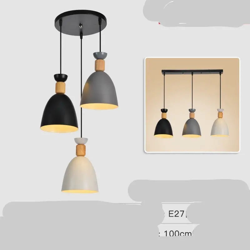 Three Modern Minimalist Nordic Chandelier - sleek-selections