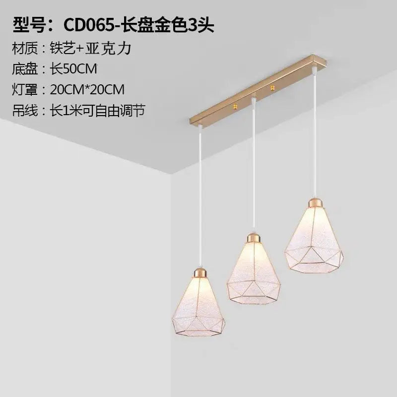 Three Modern Minimalist Nordic Chandelier - sleek-selections