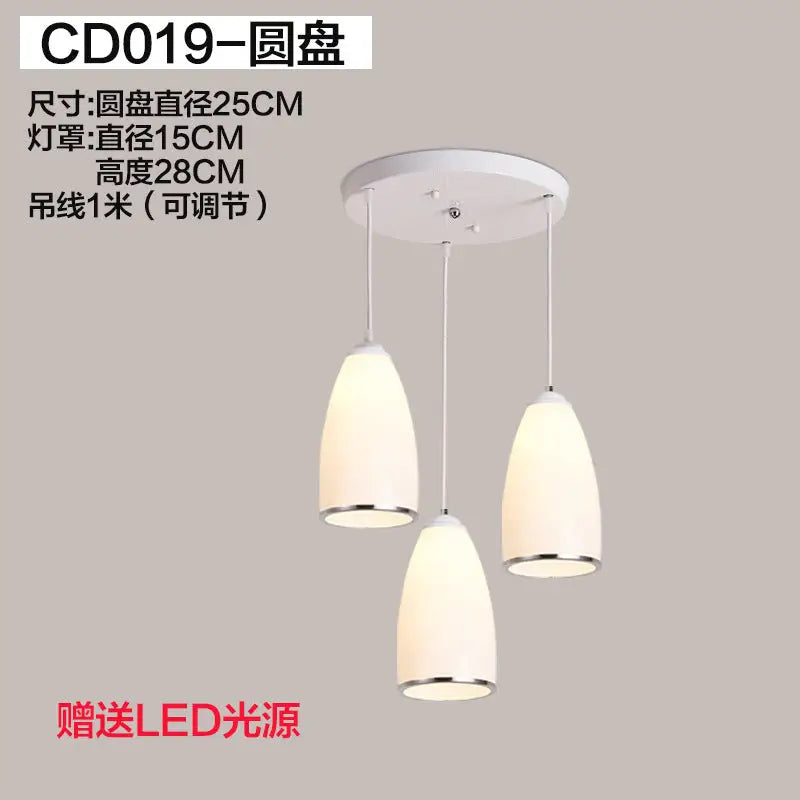 Three Modern Minimalist Nordic Chandelier - sleek-selections