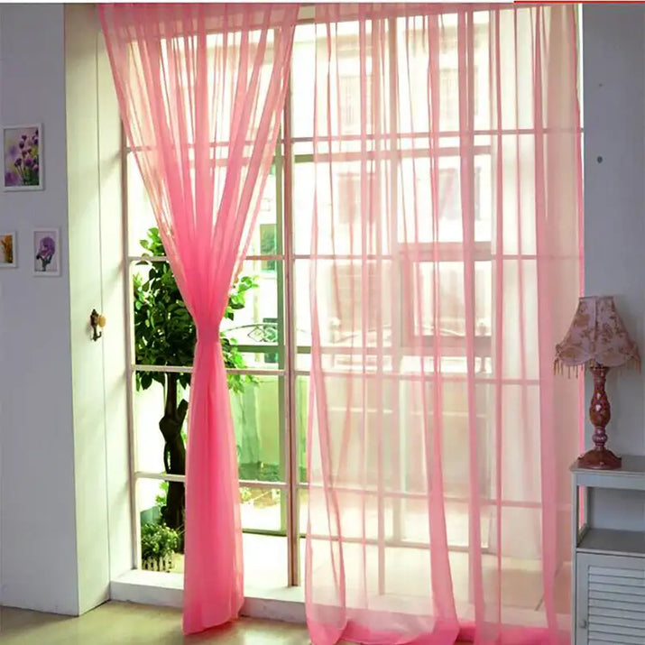 Transparent Sheer Curtain - sleek-selections