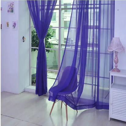 Transparent Sheer Curtain - sleek-selections